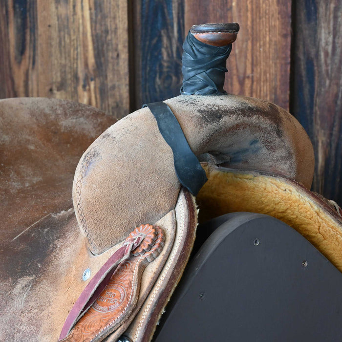 15.5" USED TESKEY'S PRO CUTTER RANCH CUTTER SADDLE Saddles - Used Teskey's Saddlery