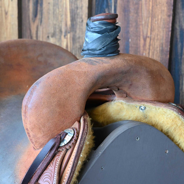 14.5" USED JEFF SMITH BUSTER WELCH RANCH CUTTER SADDLE