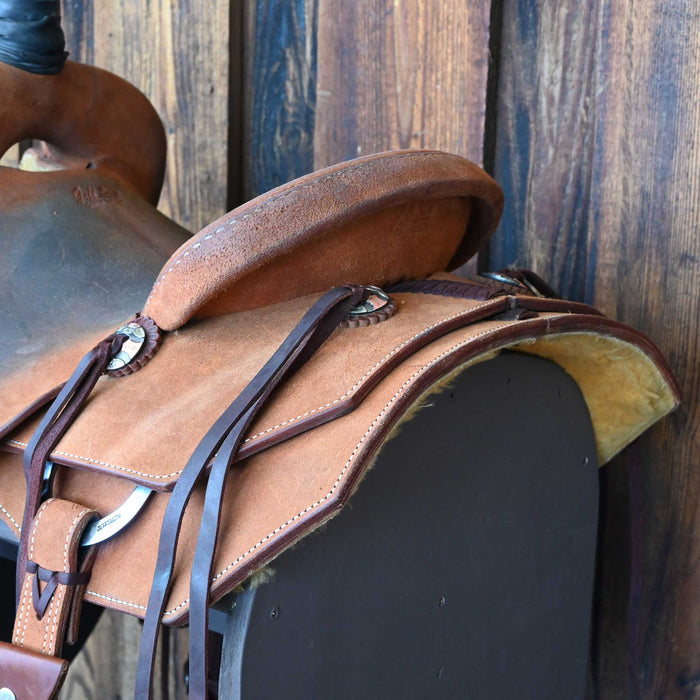14.5" USED JEFF SMITH BUSTER WELCH RANCH CUTTER SADDLE