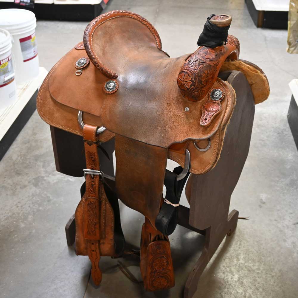 14" USED NRS ROPING SADDLE Saddles NRS   