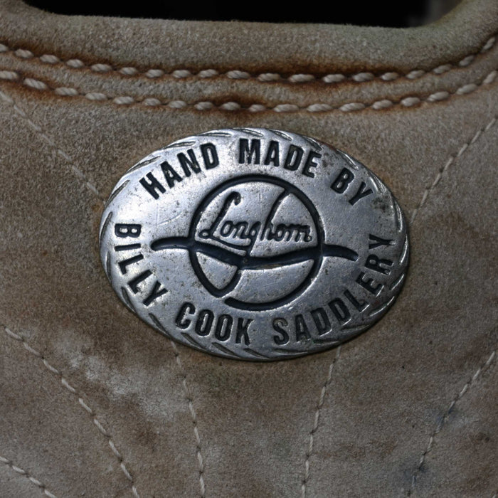 14.5" USED LONGHORN BILLY COOK TEAM ROPING SADDLE