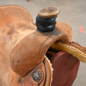 15" USED TESKEY'S ROPING SADDLE Saddles Teskey's Saddlery