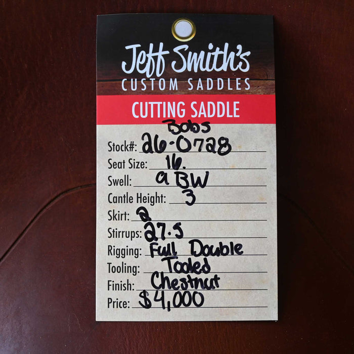 16" USED BOB'S CUSTOM CUTTING SADDLE