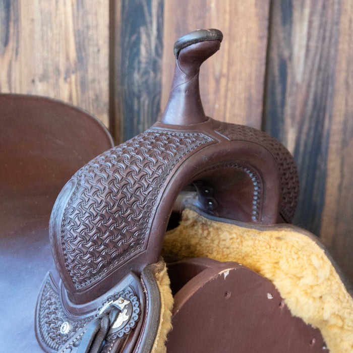 16.5" USED JEFF SMITH CUTTING SADDLE Saddles - Used Jeff Smith