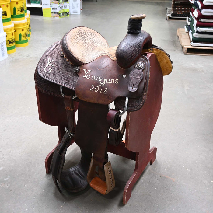 12" USED SCOTT THOMAS TEAM ROPING SADDLE