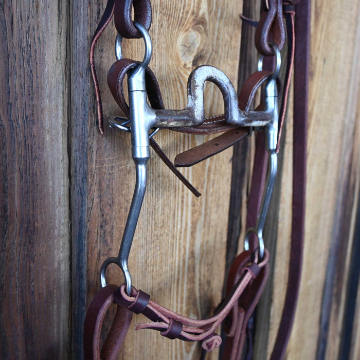 Reinsman Flat Port Bridle Rig w/All New Leather