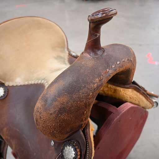 13.5" USED JEFF SMITH BARREL SADDLE Saddles - Used Jeff Smith