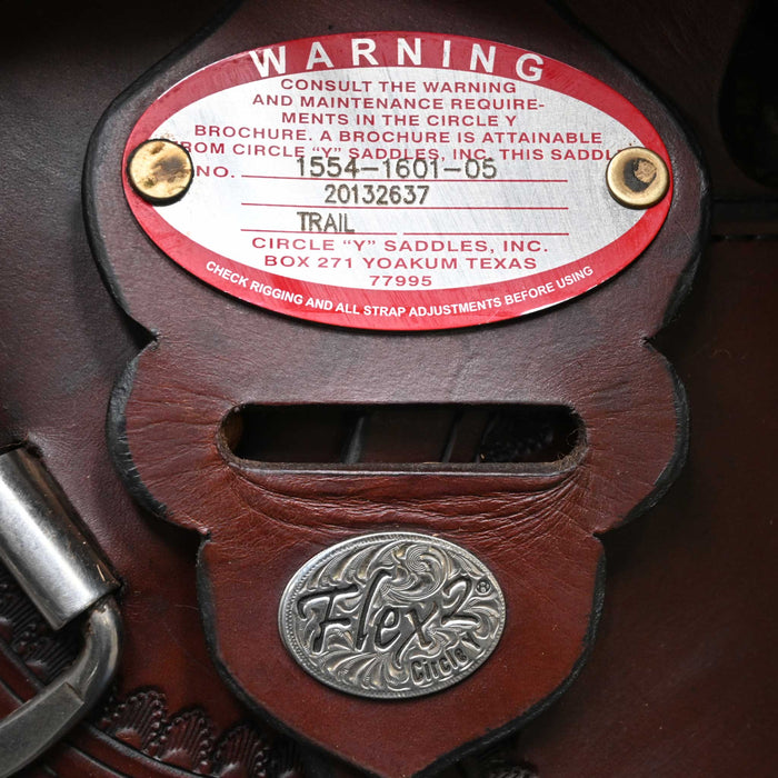 16" USED CIRCLE Y FLEX2 TRAIL SADDLE