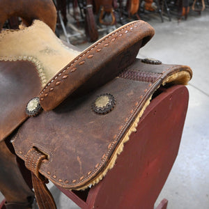 13.5" USED JEFF SMITH BARREL SADDLE Saddles Jeff Smith