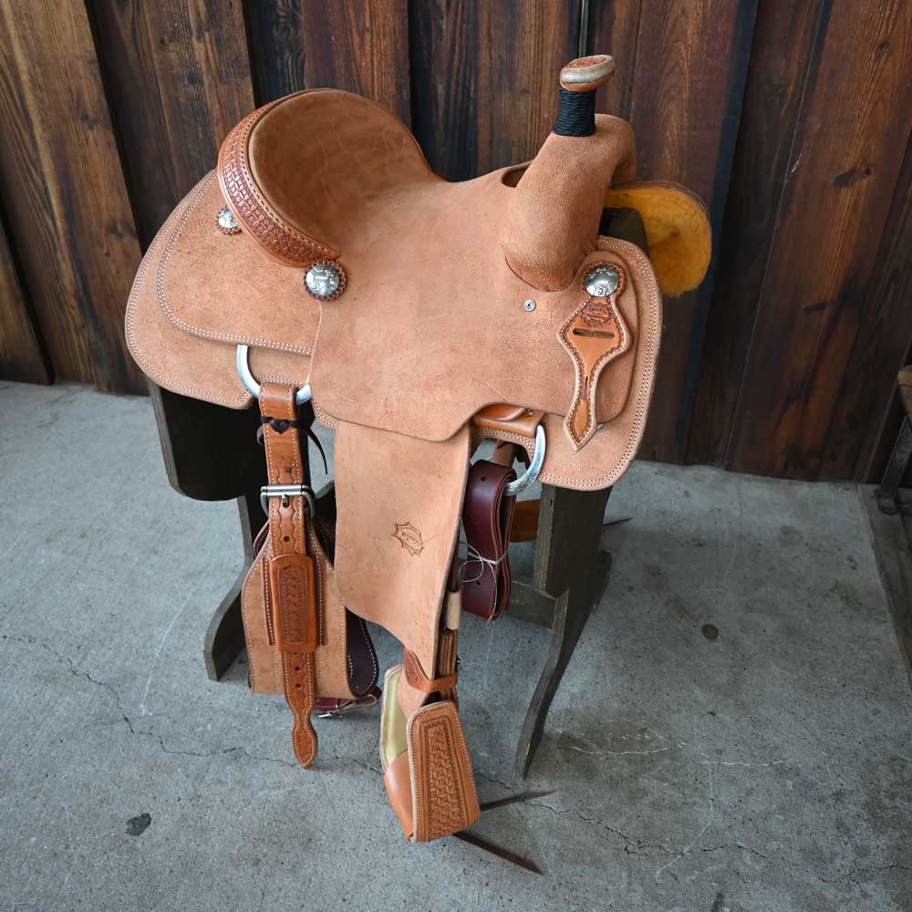 14" TESKEY'S PRO TEAM ROPING SADDLE Saddles TESKEY'S SADDLERY LLC   