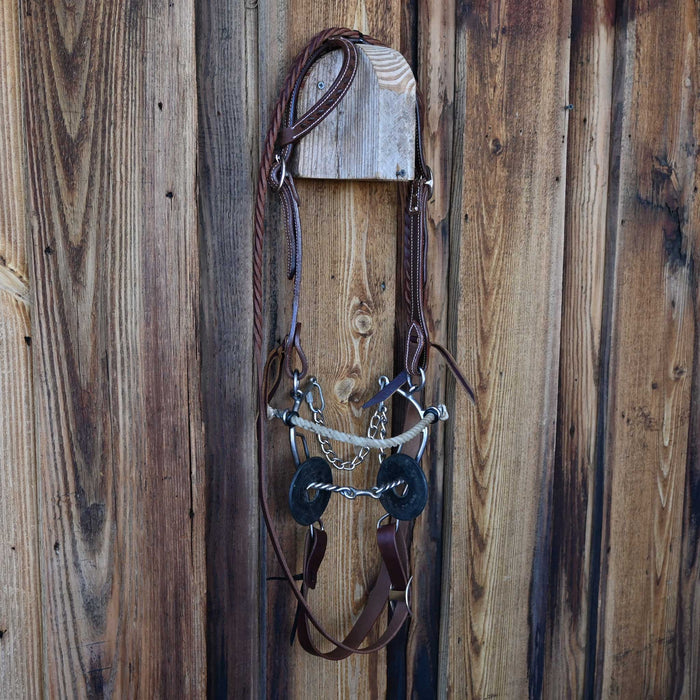 Twisted Wire Dogbone Bridle Rig w/All New Leather