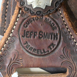 13.5" USED JEFF SMITH BARREL SADDLE Saddles Jeff Smith