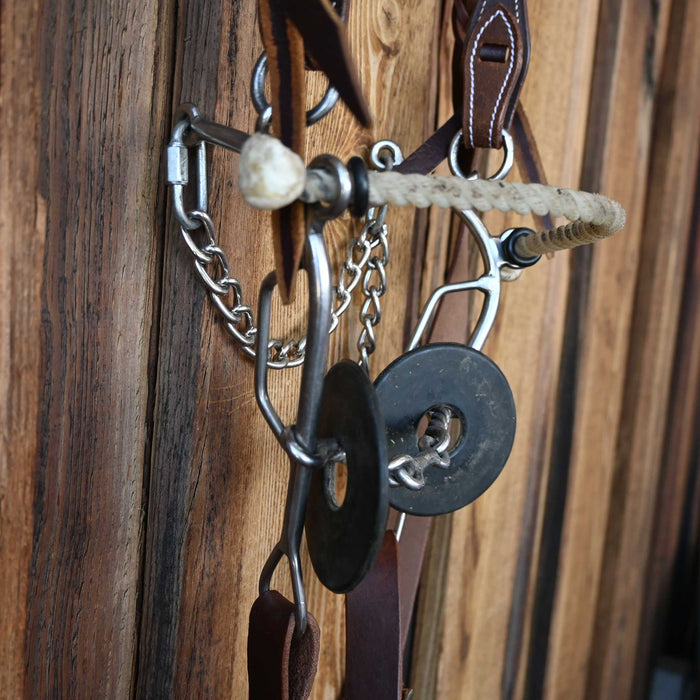 Twisted Wire Dogbone Bridle Rig w/All New Leather