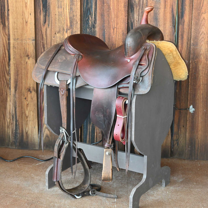 16" USED JEFF SMTH BEAU GALYEAN CUTTING SADDLE
