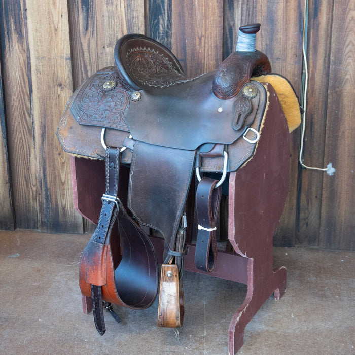 14.5" USED JT TEAM ROPING SADDLE Saddles - Used JT