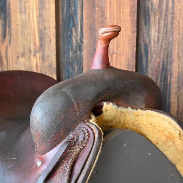16" USED JEFF SMTH BEAU GALYEAN CUTTING SADDLE