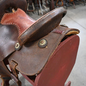 13.5" USED JEFF SMITH TAMI SEMAS BARREL SADDLE Saddles Jeff Smith