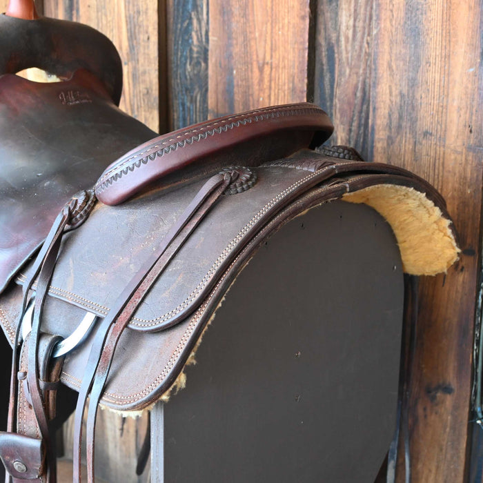 16" USED JEFF SMTH BEAU GALYEAN CUTTING SADDLE