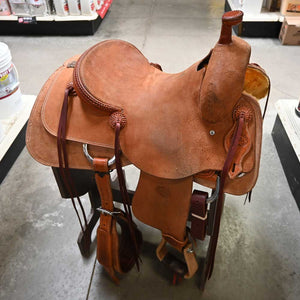 15" USED TESKEY'S PRO RANCH CUTTING SADDLE Saddles TESKEY'S SADDLERY LLC   