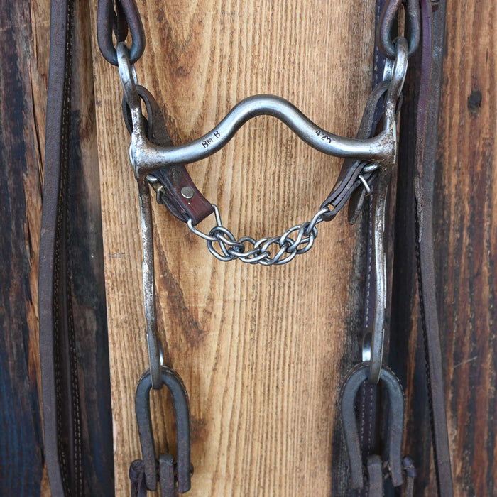 Brandon Bradley Solid Port Bridle Rig w/Split Ear Headstall