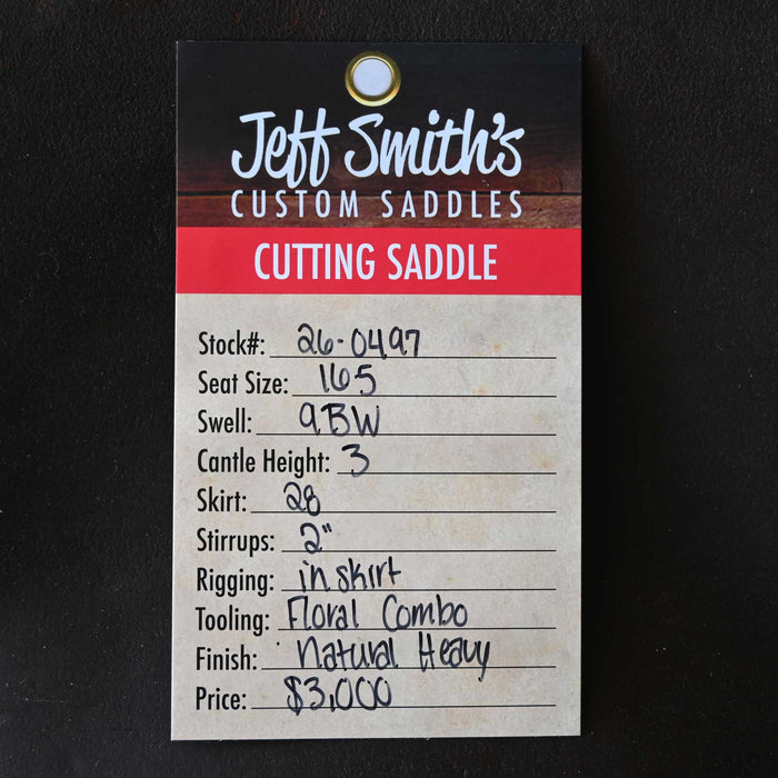 16.5" USED JEFF SMITH BUSTER WELCH CUTTING SADDLE