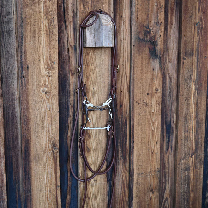 Corkscrew Snaffle Bridle Rig w/All New Leather