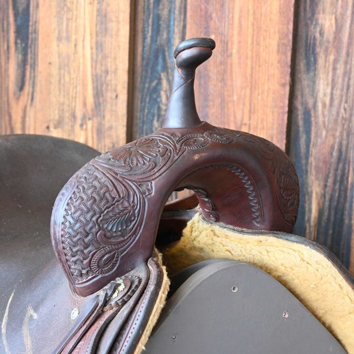 16.5" USED JEFF SMITH BUSTER WELCH CUTTING SADDLE