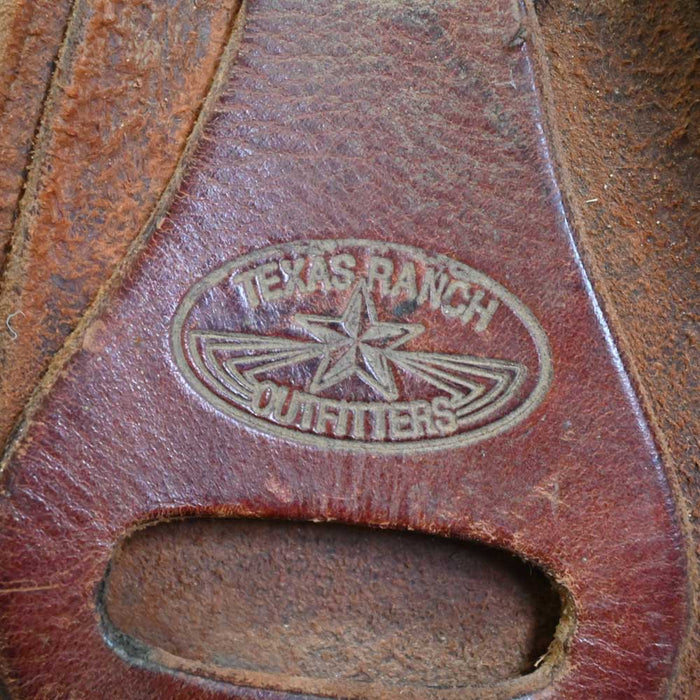 14.5" USED TEXAS RANCH OUTFITTERS ROPING SADDLE Saddles - Used Texas Ranch Outfitters