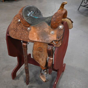 14" USED D.W. BARNES BARREL SADDLE Saddles D.W Barnes