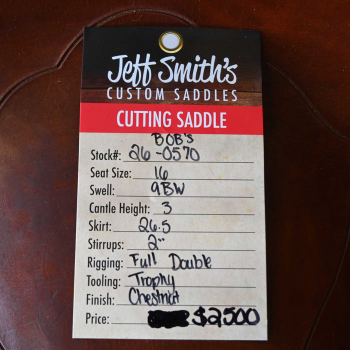 16" USED BOB'S CUSTOM CUTTING SADDLE
