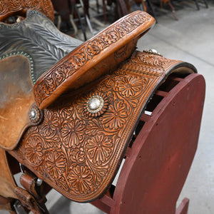 14" USED D.W. BARNES BARREL SADDLE Saddles D.W Barnes