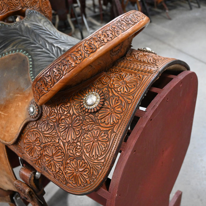 14" USED D.W. BARNES BARREL SADDLE Saddles - Used D.W Barnes
