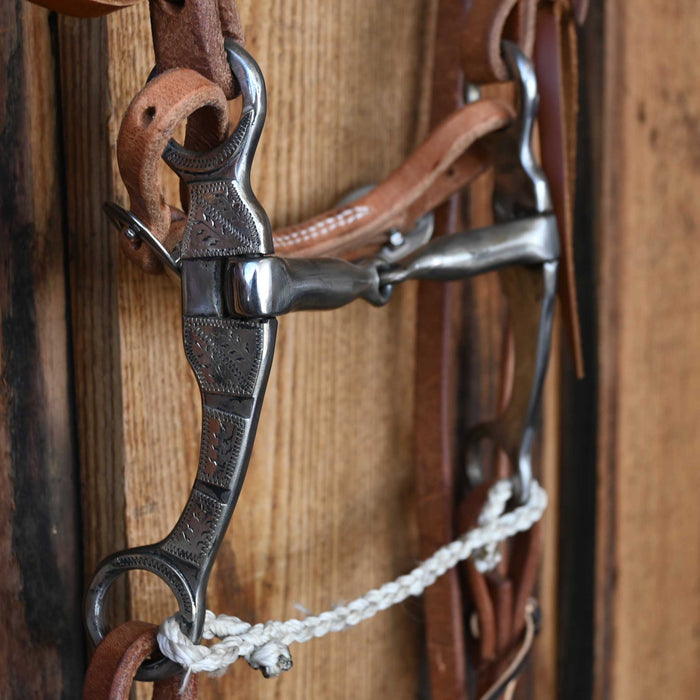 Ricky Trammell Smooth Snaffle Bridle Rig w/All New Leather