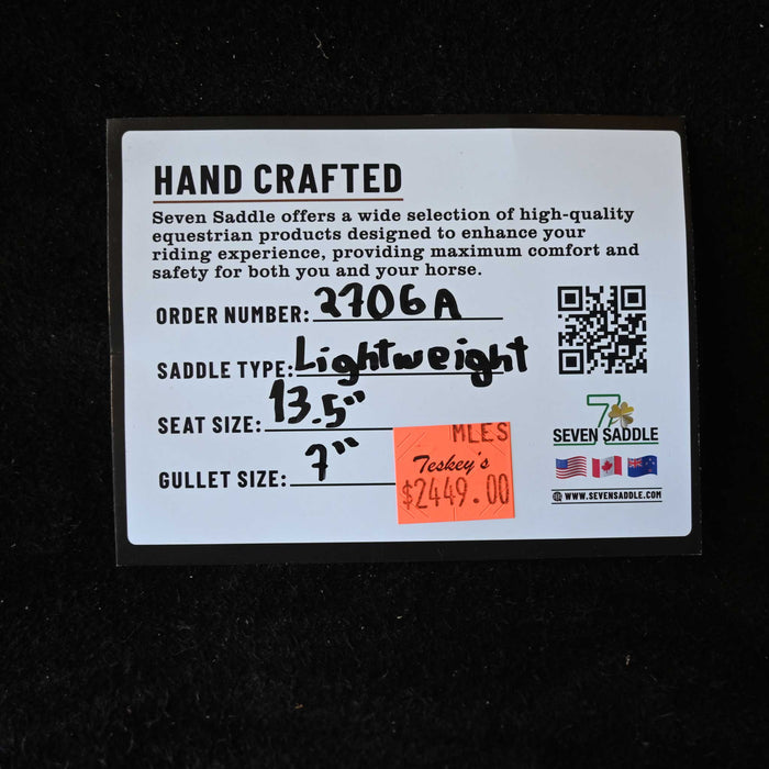 13.5" SEVEN LIGHTWEIGHT (WOOD TREE) BARREL SADDLE