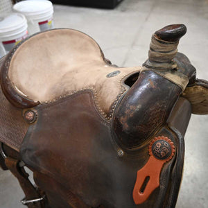 14" USED DALE MARTIN ROPING SADDLE Saddles Dale Martin   