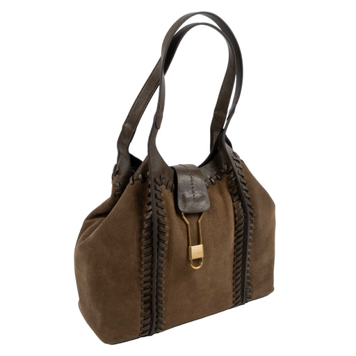 Dolce Vita Reese Suede Tote Bag - Olive WOMEN - Accessories - Handbags - Tote Bags Dolce Vita