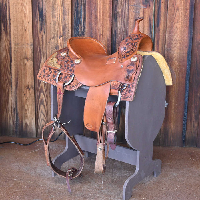 16" USED SOUTH TEXAS TACK CUTTING SADDLE