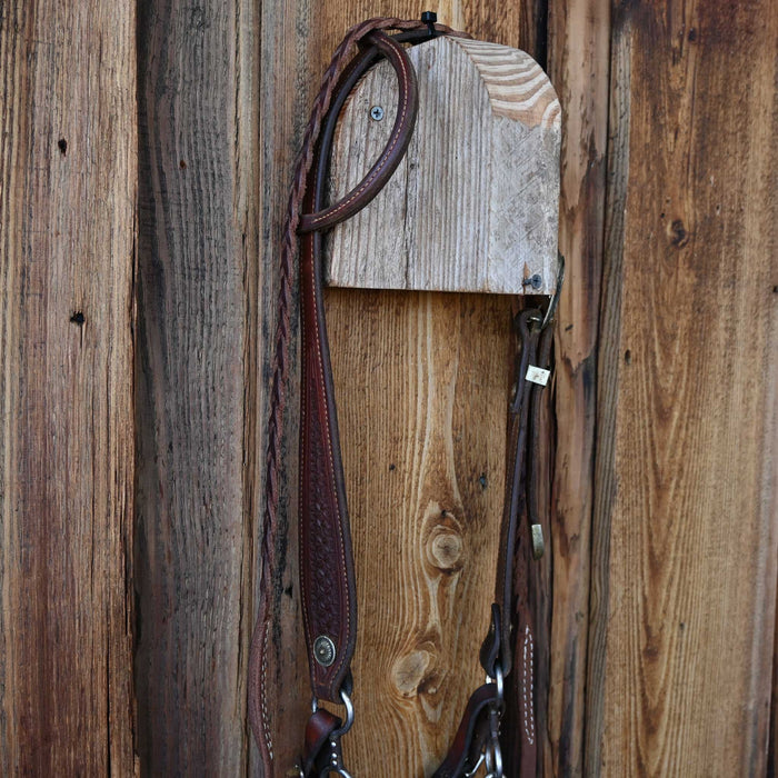 Twisted Wire Snaffle Gag Bridle Rig w/Single Ear Headstall