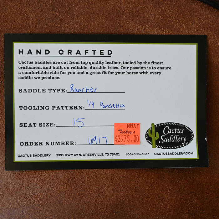 15" CACTUS RANCH SADDLE