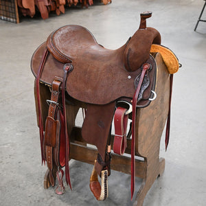 16.5" TESKEY'S PRO CUTTER RANCH CUTTER SADDLE Saddles Teskey's Saddlery