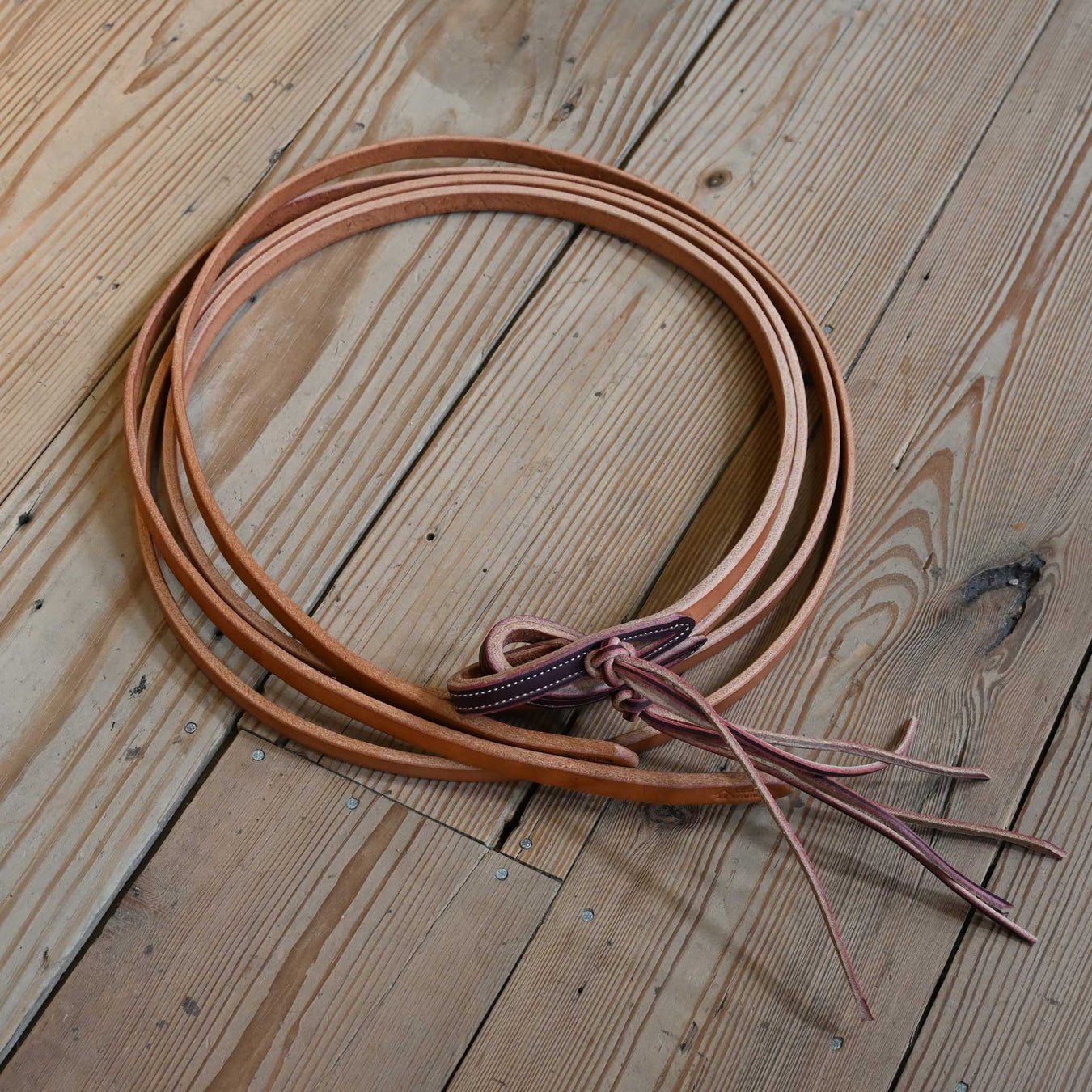 Ross Bullinger 7' 10" Weighted Split Reins w/Pineapple Knots 103 Tack - Reins Ross Bullinger