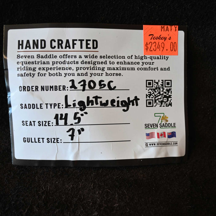 14.5" SEVEN LIGHTWEIGHT (WOOD TREE) BARREL SADDLE