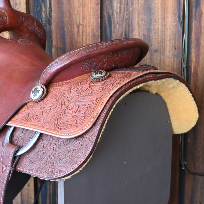 16" USED SOUTH TEXAS TACK CUTTING SADDLE