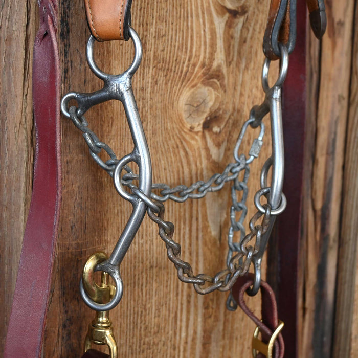 L&W Chain Bridle Rig w/Single Ear Headstall