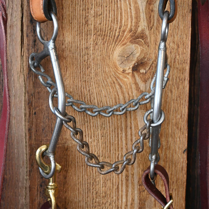 L&W Chain Bridle Rig w/Single Ear Headstall