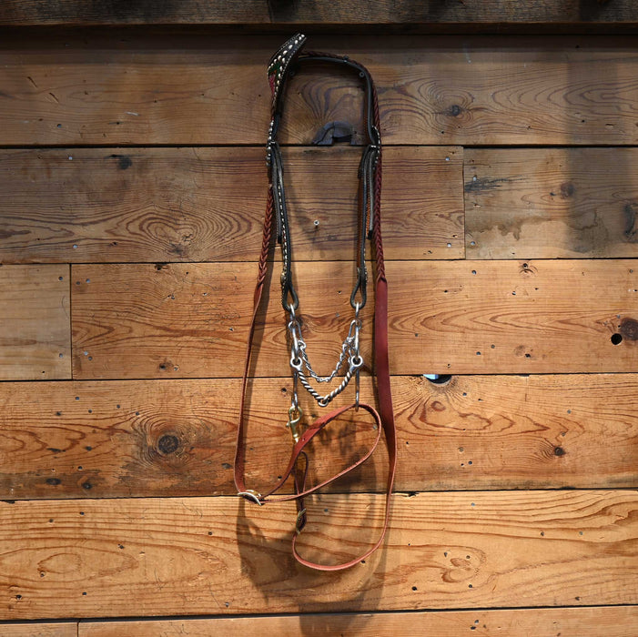 Professional's Choice Twisted Wire Snaffle Bridle Rig w/ Single Ear Headstall