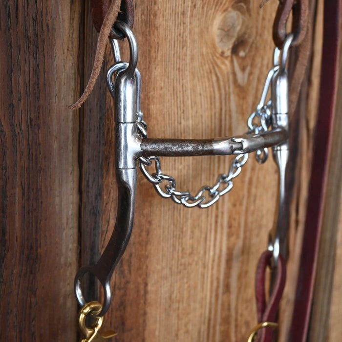 Myler USA Hinge Snaffle Bridle Rig w/Single Ear Headstall