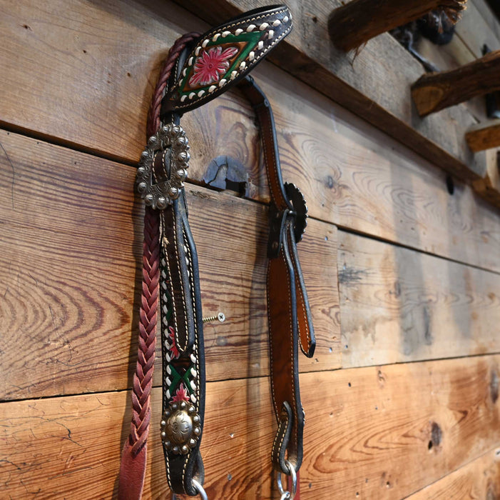 Professional's Choice Twisted Wire Snaffle Bridle Rig w/ Single Ear Headstall