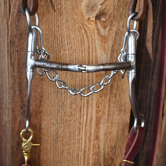 Myler USA Hinge Snaffle Bridle Rig w/Single Ear Headstall