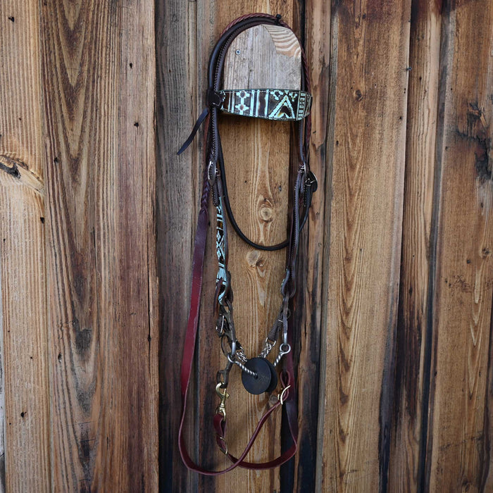 Classic Equine Sherry Cervi Twisted Wire Snaffle Bridle Rig w/Browband Headstall